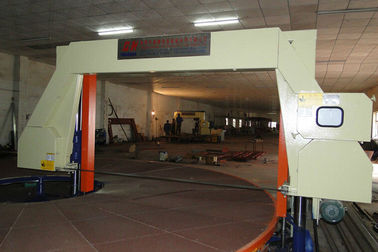 Máquina de corte horizontal da esponja do círculo com a tabela de gerencio para a espuma do quadrado do plutônio