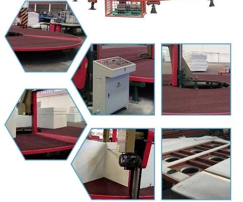 Máquina de corte de espuma de divisão de carrossel